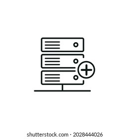Domain service icon, domain service line icon, vector domain service icon, domain service, vector illustration