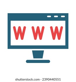 Domain Vector Glyph Two Color Icon For Personal And Commercial Use.
