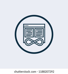 Domain vector icon 