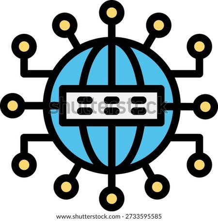 Domain Vector Icon Design Illustration