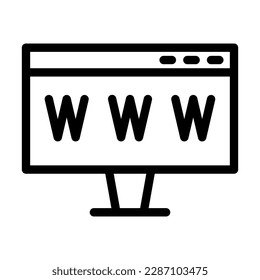 Domain-Vectorline-Icon-Design