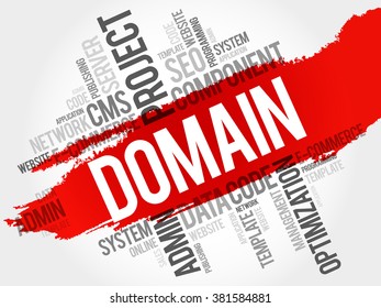 DOMAIN word cloud, business concept