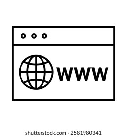 Domains icon Black and white logo