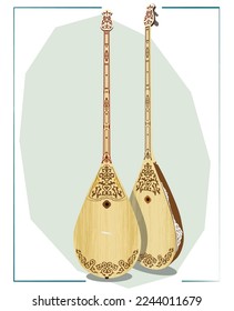 Dombra, also Dombyra, is a stringed plucked musical instrument that exists in the culture of Kazakhs, Nogais, and Kalmyks 