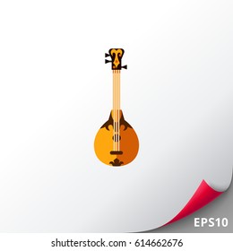 Dombra string instrument icon