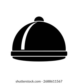 Dome Camera Silhouette Vector Art Illustration
