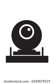 Dome CCTV-Symbol. Editierbare ClipArt.