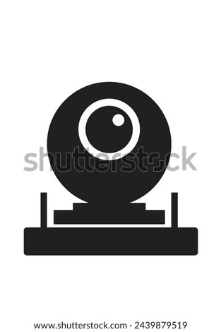 Dome CCTV icon. Editable Clip Art.