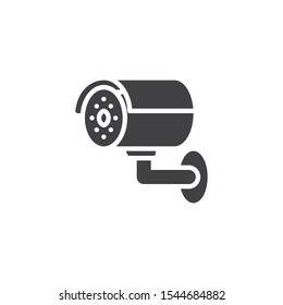 Dome CCTV vector icon. Surveillance dome camera filled flat sign for mobile concept and web design. Security camera glyph icon. Symbol, logo illustration. Vector graphics