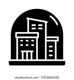 icono de la ciudad cúpula para tu sitio web, móvil, presentación y diseño de logotipo.