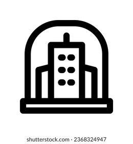 dome city line icon. vector icon for your website, mobile, presentation, and logo design.