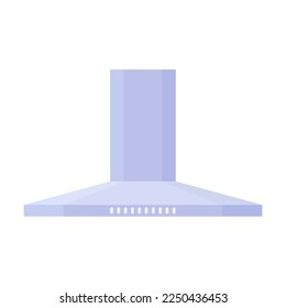 Domine el sistema de escape para filtrar el aire en la cocina y eliminar los olores desagradables. Aparatos electrónicos para la ilustración del vector doméstico. Hogar, tecnología, concepto interior