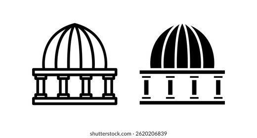 Dome icon set. for mobile concept and web design on white background