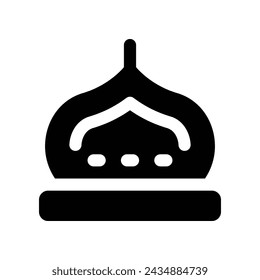 dome icon. vector glyph icon for your website, mobile, presentation, and logo design.