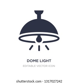 dome light icon on white background. Simple element illustration from Shapes concept. dome light icon symbol design.