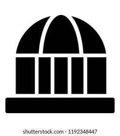 A dome like structure of a castle is denoting roman castle 
