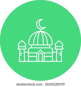 Design de ícone de vetor de Linha de Domo