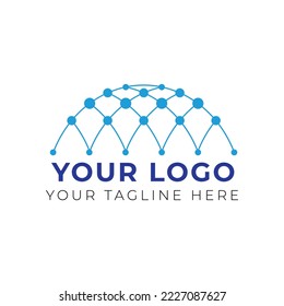 dome logo design template vector