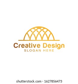 dome logo Ideas. Inspiration logo design. Template Vector Illustration. Isolated On White Background