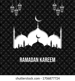 Dome of the mosque pattern for the background of Ramadan