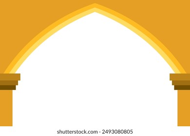 Dome And Pillar Background Vector