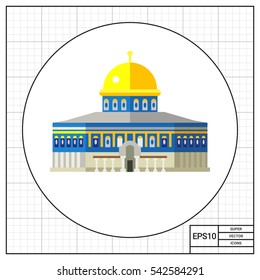 Dome of Rock in Jerusalem Icon