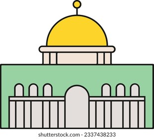 Domo de la roca Mezquita de Jerusalén famoso templo de Israel Palestina