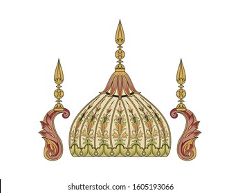 Dome of Royals floral vector art