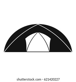 Dome tent for camping icon. Simple illustration of dome tent for camping vector icon for web