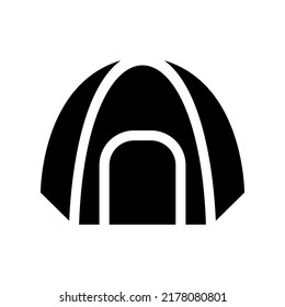 Dome Tent Icon Vector Symbol Design Illustration