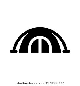 Dome Tent Icon Vector Symbol Design Illustration