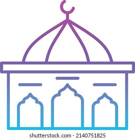 Dome vector icon. Can be used for printing, mobile and web applications.