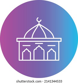 Dome vector icon. Can be used for printing, mobile and web applications.