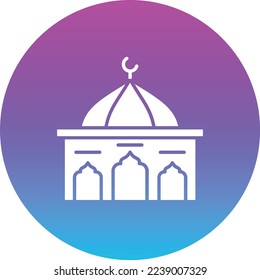 Icono del vector del domo. Se puede usar para imprimir, móviles y aplicaciones web.