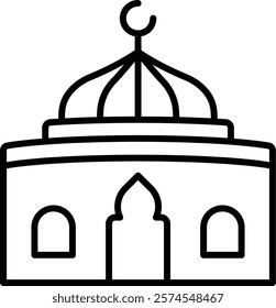 Dome vector icon. Can be used for printing, mobile and web applications.