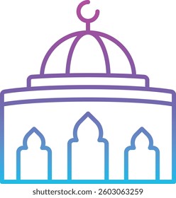 Dome vector icon. Can be used for printing, mobile and web applications.