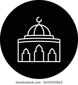 Dome vector icon. Can be used for printing, mobile and web applications.
