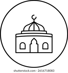 Dome vector icon. Can be used for printing, mobile and web applications.