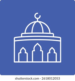 Ícone de vetor de Domo. Pode ser usado para impressão, aplicativos móveis e da Web.