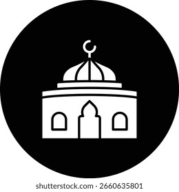 Dom, Vektorsymbol. Kann für Druck-, Mobil- und Web-Anwendungen verwendet werden.