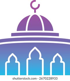 Dome vector icon. Can be used for printing, mobile and web applications.