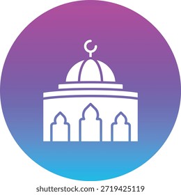 Icono de Vector de cúpula. Se puede utilizar para aplicaciones de impresión, móviles y de Web.