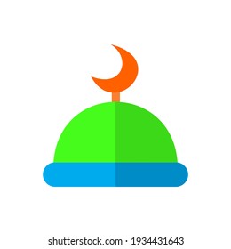Dome vector icon, suitable for ramadan theme websites or banners