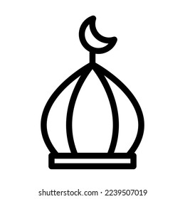 Dome Vector Line Icon Design