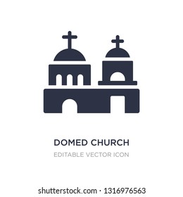 domed church icon on white background. Simple element illustration from Monuments concept. domed church icon symbol design.