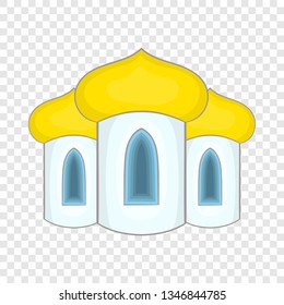 Domes of the church icon in cartoon style on a background for any web design 