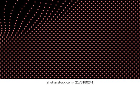 Dome-shaped protrusion part seine by stretching mesh for the illusion three-dimensional deformation of the surface. Screen media video trippy. Mesh LCD display. Scale size different hole space
