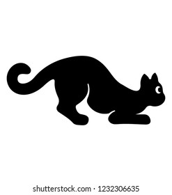 Domestic animal, cat solid icon