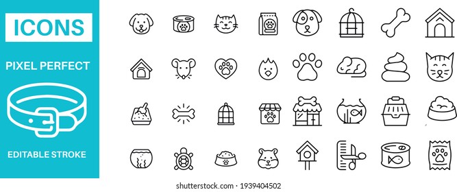 Domestic Animals icons vector design