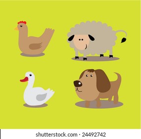 Domestic animals set